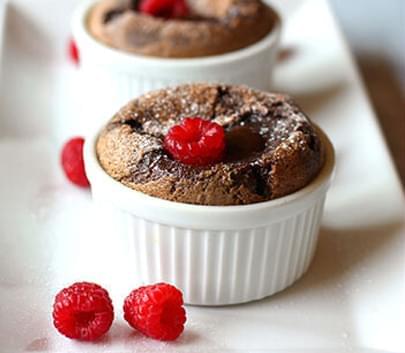 Chocolate Soufflés.
